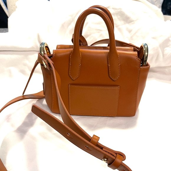 J. Crew Brown Leather Crossbody Handbag - Picture 2 of 5